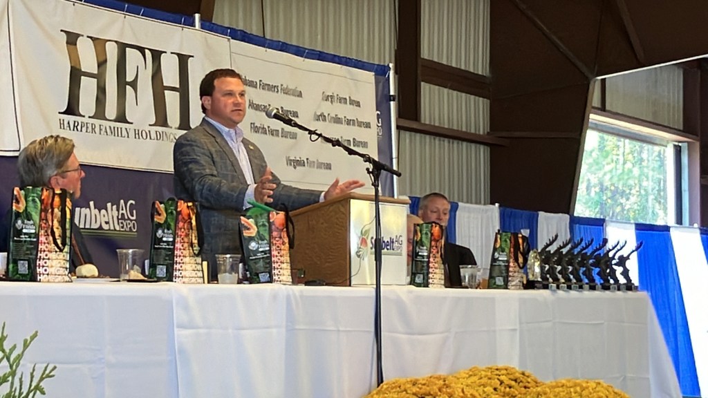 Ag Commissioner Tyler Harper speaks at Sunbelt Expo