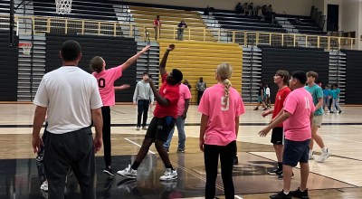 winter special olympics basketball game