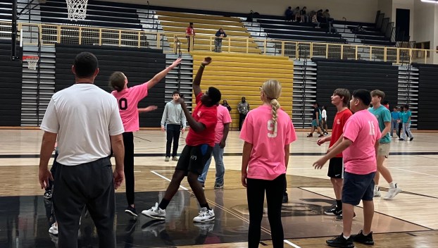 winter special olympics basketball game