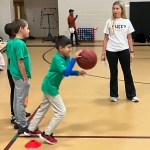 winter special olympics dribbling skills