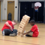 winter special olympics jenga game
