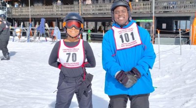 Special Olympics skiiers