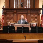 Rev. Hugh Ward speaks to General Assembly