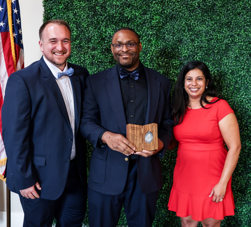 Dove receives award at PCOM graduation