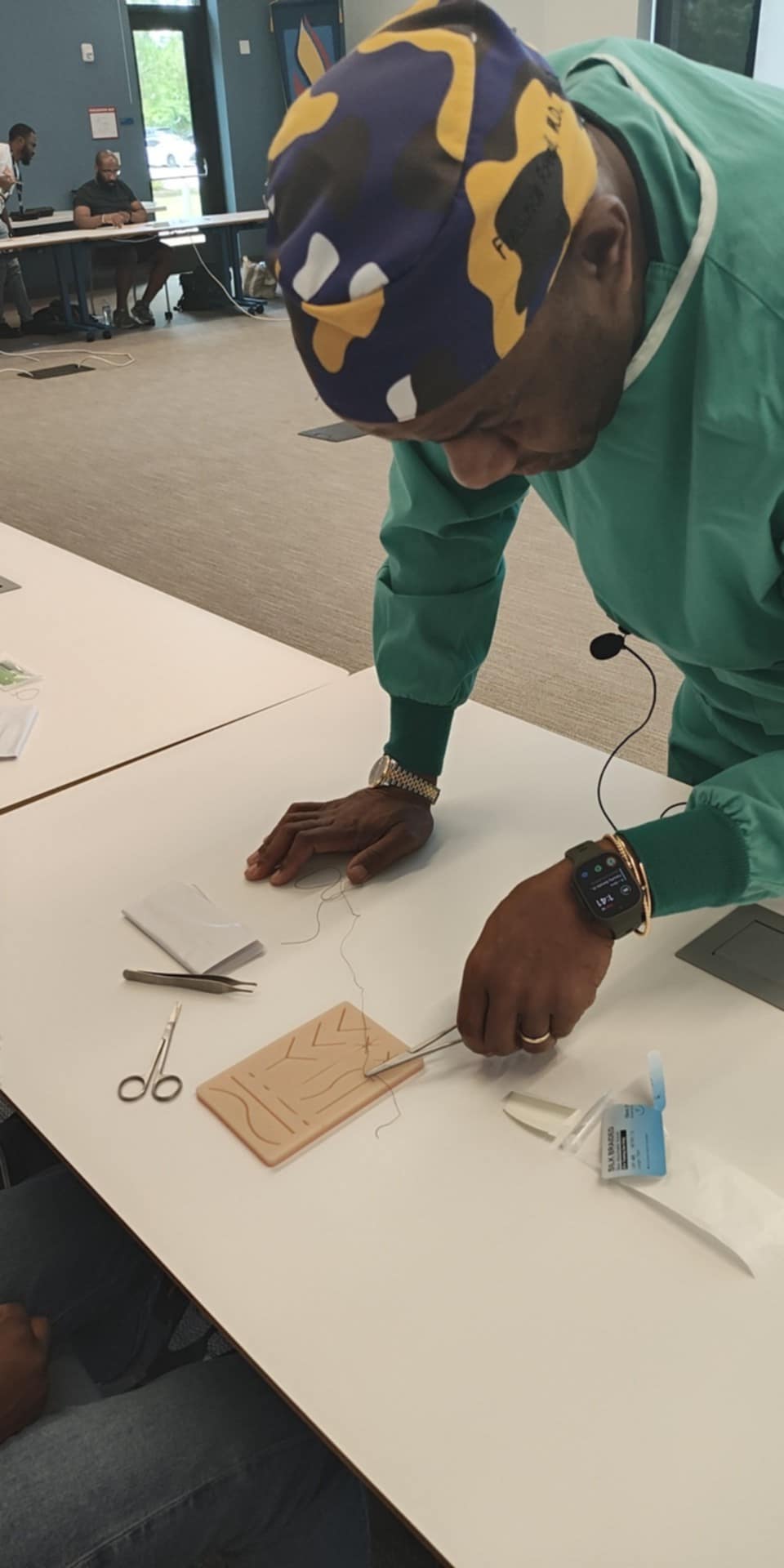 FIRE suturing class instructor