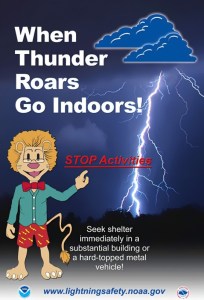 lightning caution
