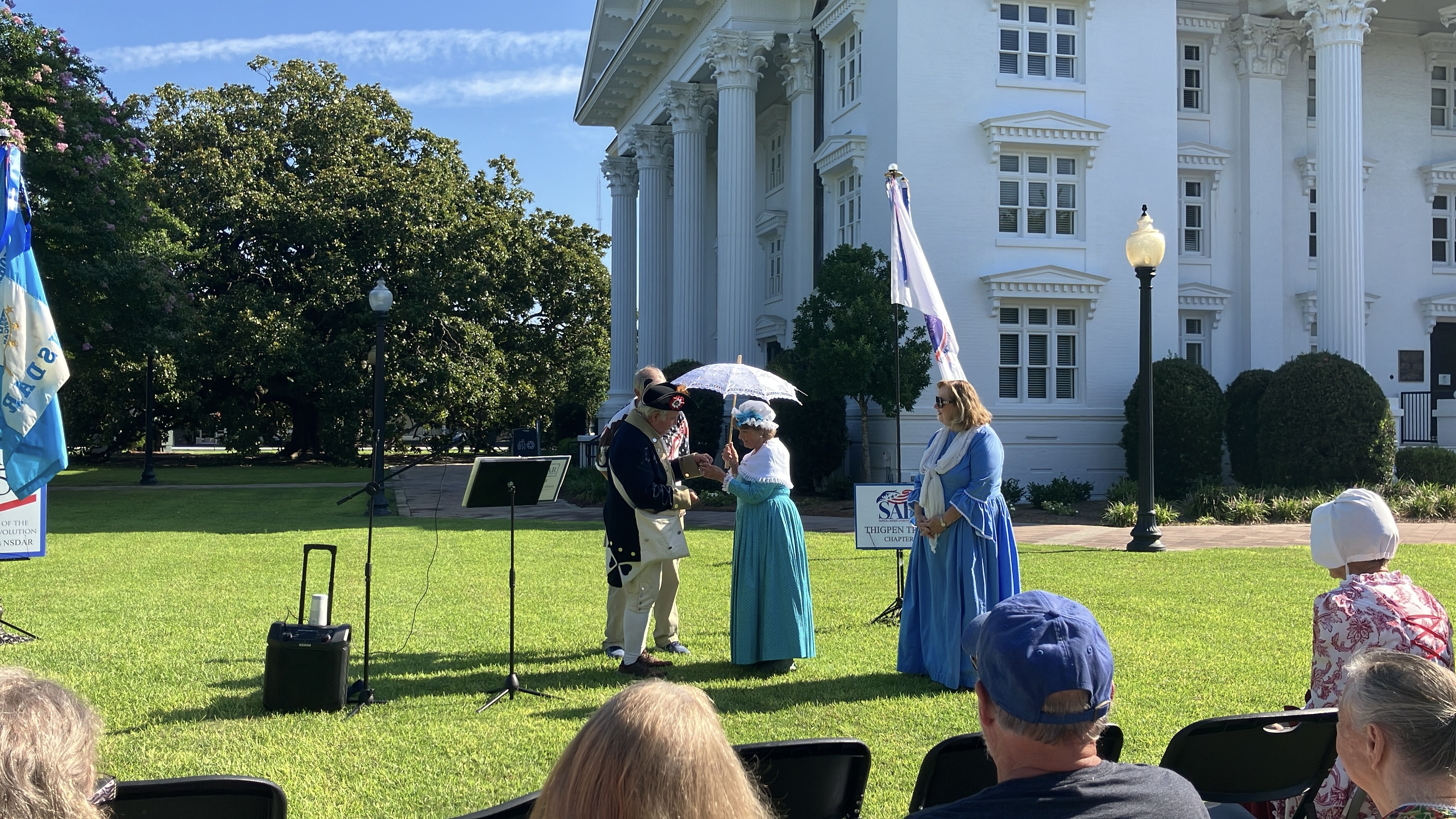 Flag raising ceremony presentation
