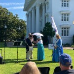 Flag raising ceremony presentation