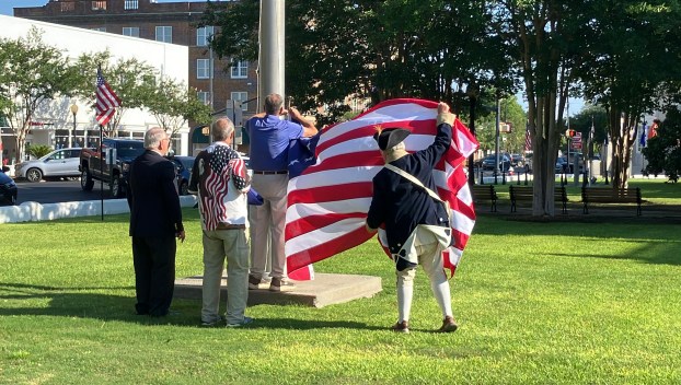 Flag raising ceremony