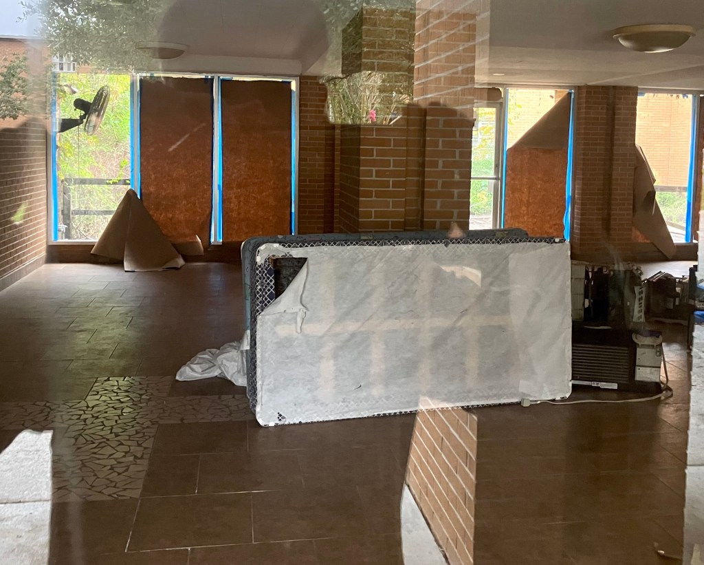 Mattress and other debris