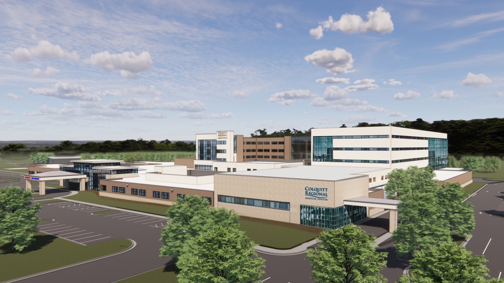 Hospital expansion rendering
